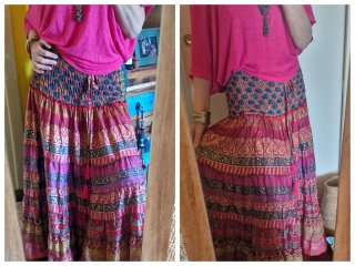 Gonna Indiana Saree Vintage Multicolor