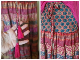 Gonna Indiana Saree Vintage Multicolor