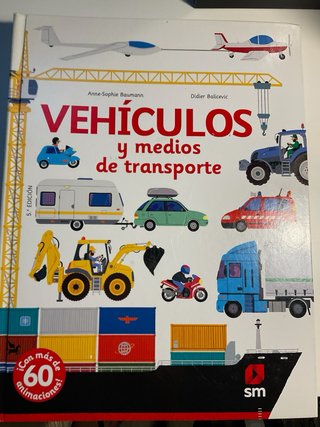 Libro vehiculos y medios de transporte de sm