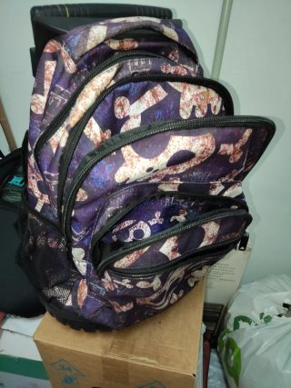 Mochila escolar con carro