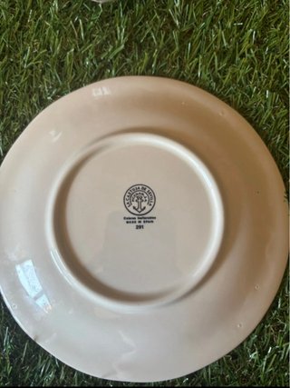 Conjunto Tazas y Platos La Cartuja Rojo