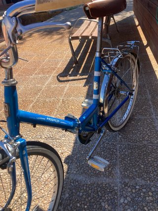 Bicicleta retro plegable marca Motobecane.