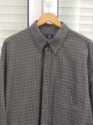Camisa de cuadros hombre manga larga