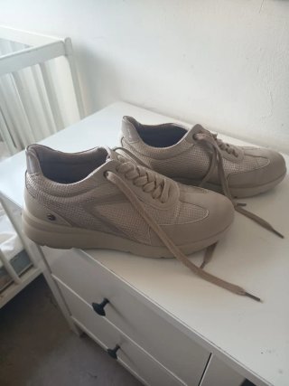 Zapatos mujer beige