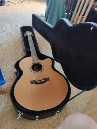 Guitarra Acústica + Funda, Crafter JE18/N