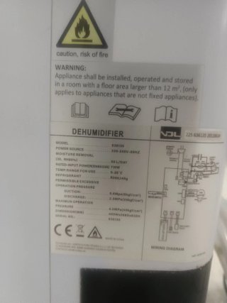 Deshumidificador Profesional VDL 50L/día