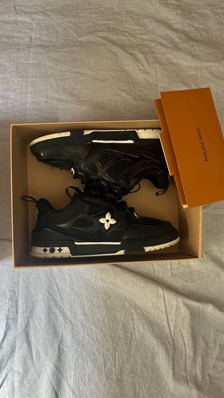 Louis Vuitton Scarpe da Ginnastica Nere e Bianche