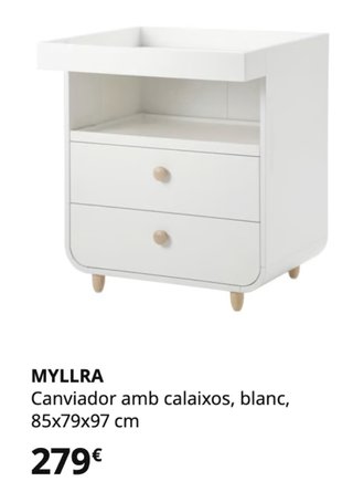 Cómoda cambiador MYLLRA IKEA