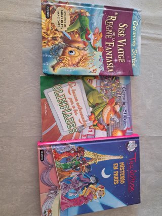 Tres libros de Geronimo Stilton y Tea Stilton