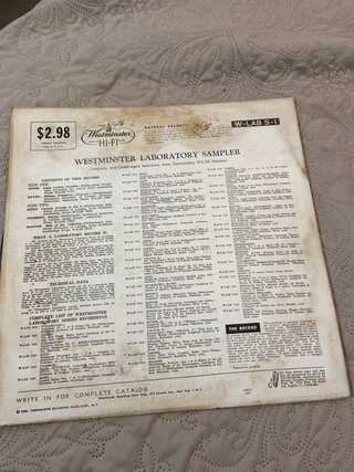 Disco Vinilo Westminster Hi-Fi Lab Sampler