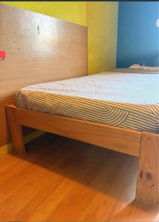 Estructura de cama (individual) Madera Sencilla