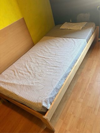 Estructura de cama (individual) Madera Sencilla