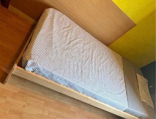 Estructura de cama (individual) Madera Sencilla