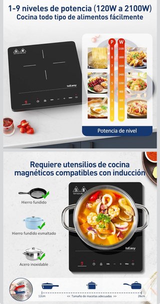 Placa de inducción 2100W