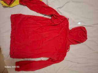 Felpa Tezenis rossa con zip.
