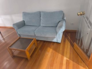 Sofá y mesa de centro