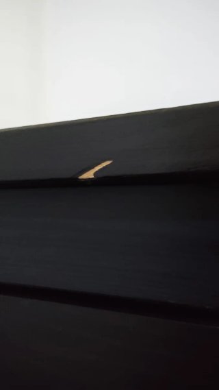 Cómoda 6 cajones negra/marrón  precio negociable