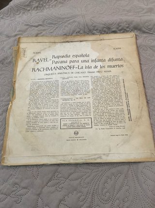Vinilo Clásico RCA: Ravel, Rachmaninoff