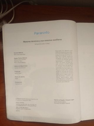 Motores térmicos y sus sistemas auxiliares