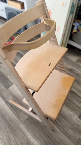 Trona de madera bebé stokke regulable