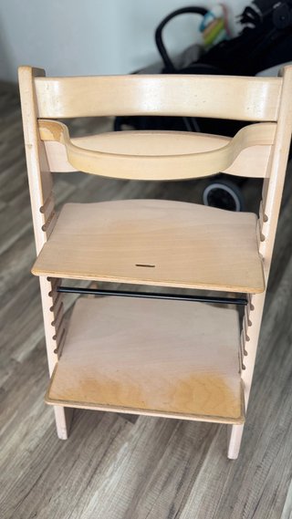 Trona de madera bebé stokke regulable