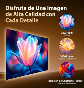 Proyector Portátil 4K WiFi Bluetooth