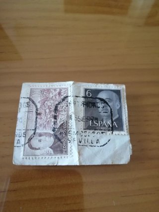 2 sellos España usados