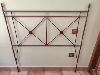 Cabecero de cama de forja