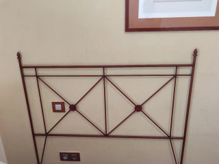 Cabecero de cama de forja
