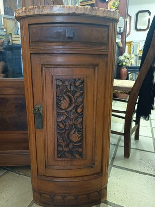 Peinadora Art Déco de nogal