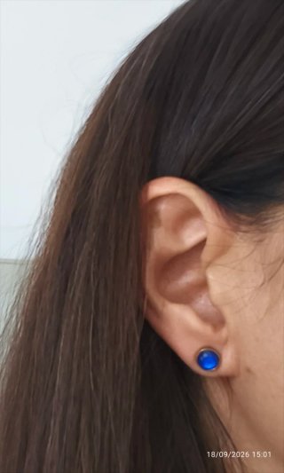 Pendientes Tous Vermeil Piedra Azul