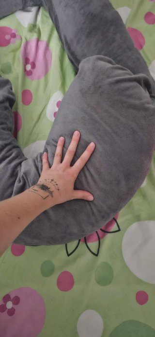 Almohada de embarazo gris