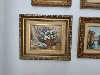 Set 4 Cuadros Óleo Varios Motivos los 4 juntos
