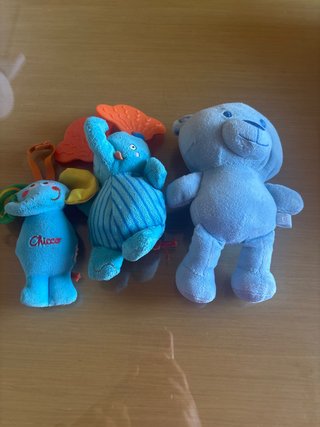 Lote 3 peluches bebé