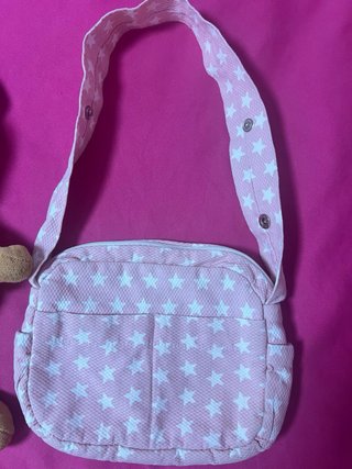 Muñeca de baño y bolso para cochecito