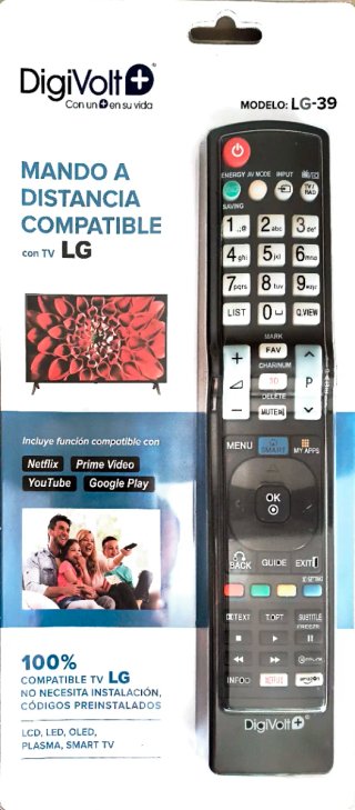 Mando a distancia compatible LG