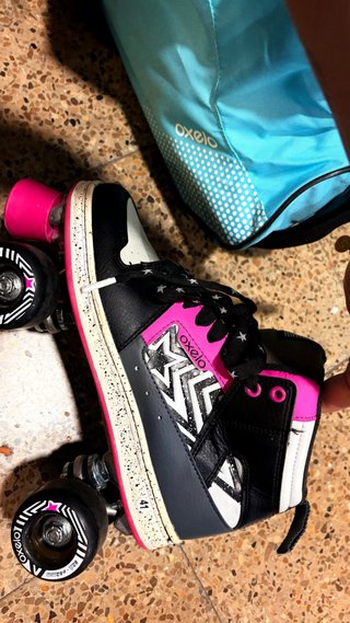 Patines Oxelo Talla 40-41 mochila + protecciones