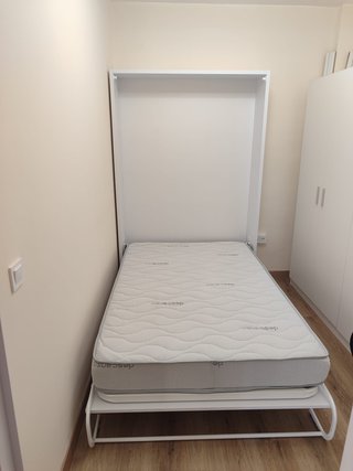 Cama Abatible Vertical Blanca 90x190
