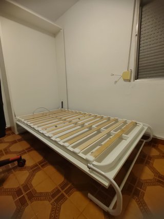 Cama Abatible Vertical Blanca 90x190