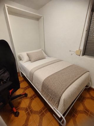Cama Abatible Vertical Blanca 90x190