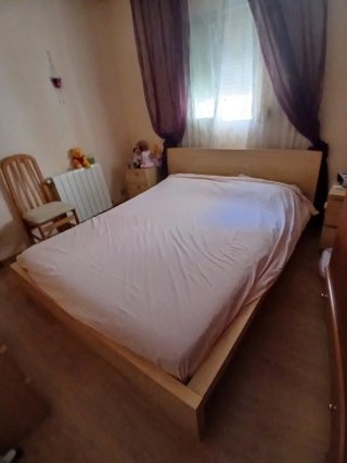 Estructura y cabecero cama 1.50 y de alto 35 cm
