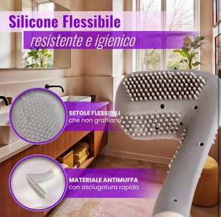 Spazzola scopino in silicone
