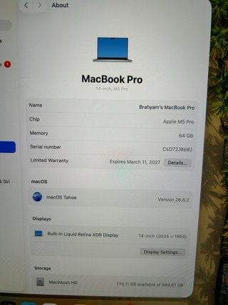 MacBook Pro 14 64GB 1TB US