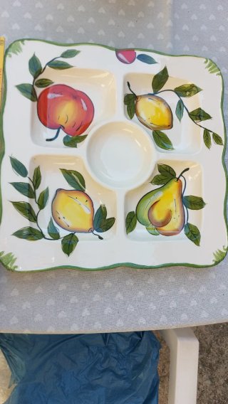 Antipastiera ceramica frutta