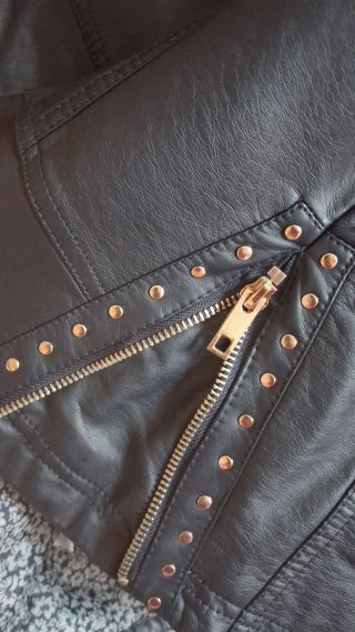 Cazadora Biker azul marino oscuro