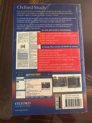Diccionario Oxford Study para Estudiantes de In...
