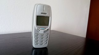 Nokia 3310 Cover Argentata Gray + Batteria Vintage