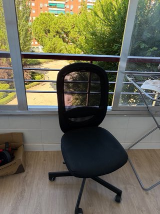 Silla de escritorio Ikea negra