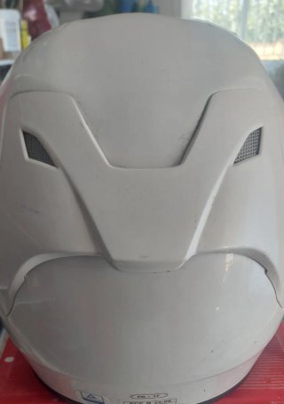 Casco de moto integral blanco
