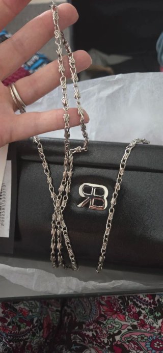 Pochette Renato Balestra nera con logo RB